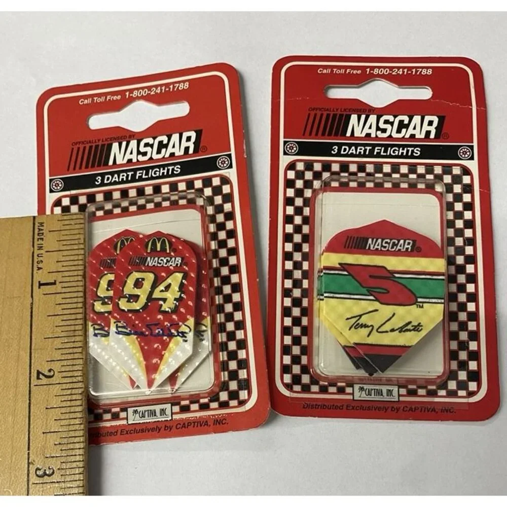 NASCAR Dart Flights #5 Labonte #94 Bill Elliott Slim Flight Captiva Inc LOT 2